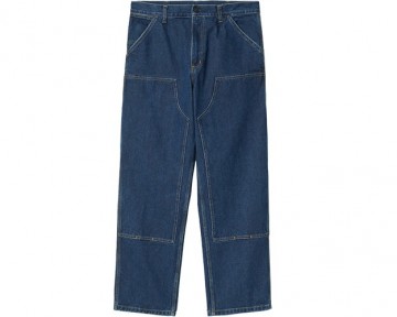 Carhartt wip double knee pant blue stone washed i032699010632