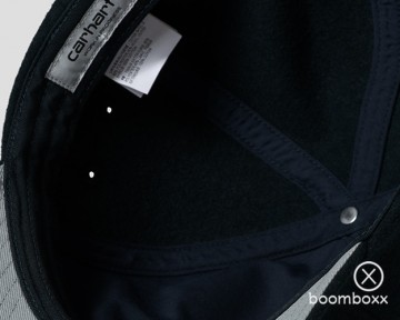 Carhartt wip greatest hits logo cap black wax i034360k02xx06 inside