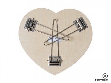 Carhartt wip heart folding table black white i0358300d2xx03 onderkant