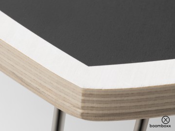 Carhartt wip heart folding table black white i0358300d2xx03 zoom 2