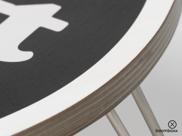 Carhartt wip heart folding table black white i0358300d2xx03 zoom