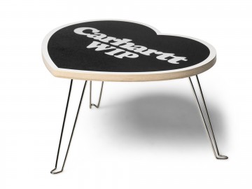 Carhartt wip heart folding table black white i0358300d2xx03