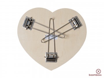Carhartt wip heart folding table scarlet white i0358303fxxx03 onderkant