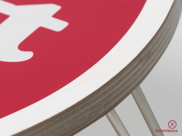 Carhartt wip heart folding table scarlet white i0358303fxxx03 zoom