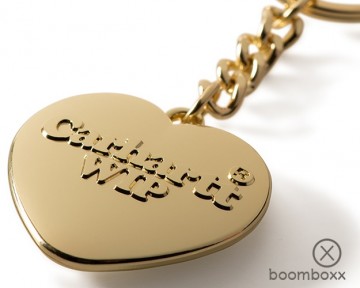 Carhartt wip heart keychain gold i0349033kxx06 zoom