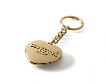 Carhartt wip heart keychain gold i0349033kxx06