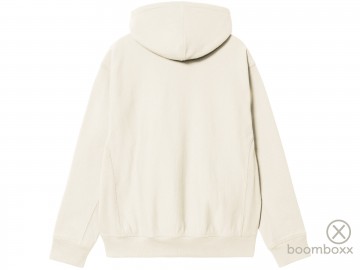 Carhartt wip hooded american script jacket natural i03306305xx03 achterkant