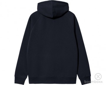 Carhartt wip hooded chase jacket dark navy i03366400hxx03 backside