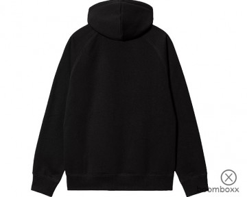 Carhartt wip hooded chase sweat black i03366100fxx03 backside