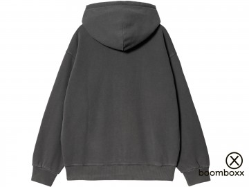 Carhartt wip hooded nelson jacket black i03306489gd03 achterkant