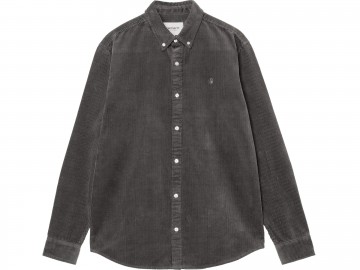 Carhartt wip ls madison cord shirt graphite i0299582f9xx06