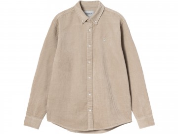 Carhartt wip ls madison cord shirt wall wall i0299580fgxx03