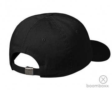 Carhartt wip madison logo cap black i0237500d2xx06 backside