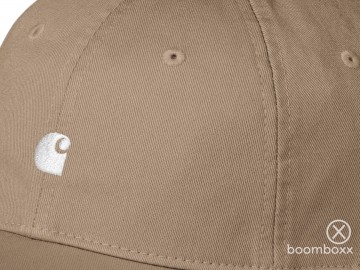 Carhartt wip madison logo cap stone white i0367303m7xx06 zoom