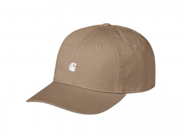 Carhartt wip madison logo cap stone white i0367303m7xx06