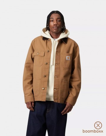 Carhartt wip michigan coat jacket summer hamilton brown i03151900s0203 fotoshoot 2