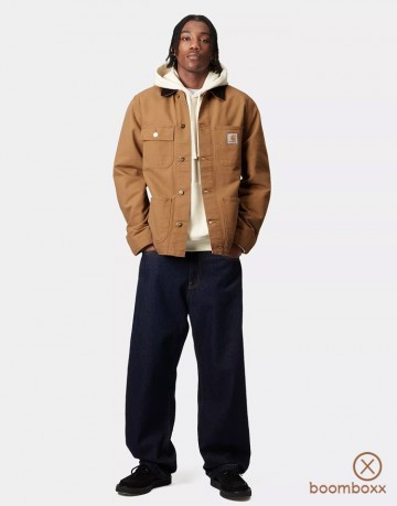 Carhartt wip michigan coat jacket summer hamilton brown i03151900s0203 fotoshoot 4