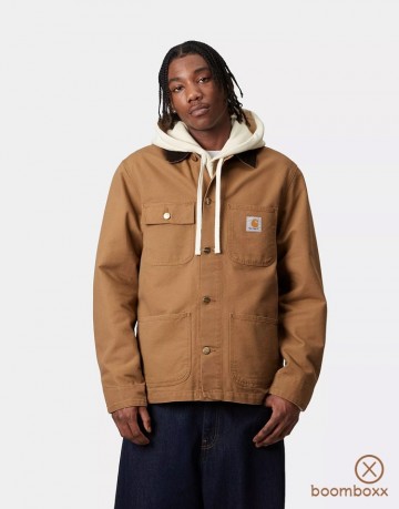 Carhartt wip michigan coat jacket summer hamilton brown i03151900s0203 fotoshoot