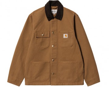 Carhartt wip michigan coat jacket summer hamilton brown i03151900s0203