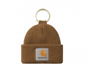 Carhartt wip mini watch hat keychain hamilton brown i036420hzxx06
