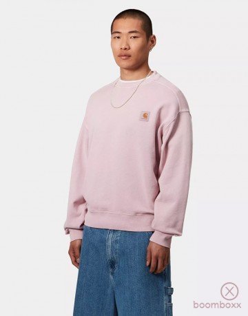 Carhartt wip nelson sweat shirt hortensia i0299572p8gd03 fotoshoot
