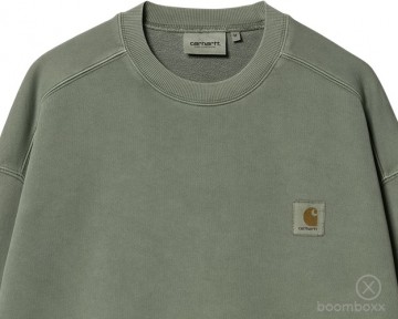 Carhartt wip nelson sweatshirt park i0299571yfgd03 zoom voorkant