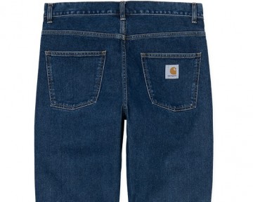 Carhartt wip newel pant blue stone washed i029208010600 backside zoom