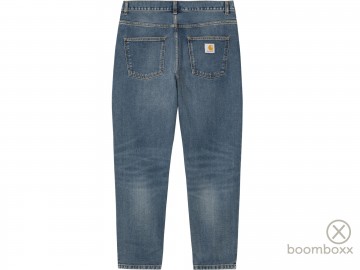 Carhartt wip newel pant dark used wash i029208014l00 achterkant