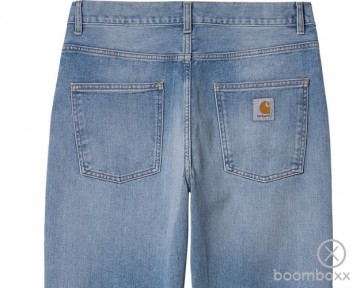 Carhartt wip newel pant light used washed i02920801w100 backside zoom