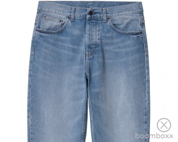 Carhartt wip newel pant light used washed i02920801w100 front zoom