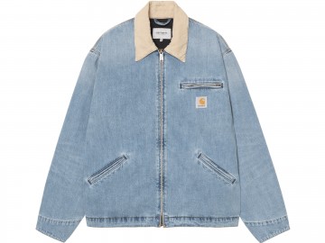 Carhartt wip og detroit jacket blue dusty h brown i0365932xnur03