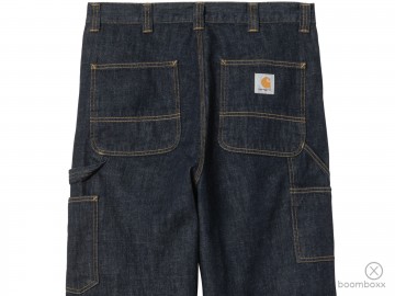 Carhartt wip og double knee pant blue rinsed i0357970102 achterkant zoom