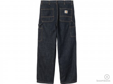 Carhartt wip og double knee pant blue rinsed i0357970102 achterkant