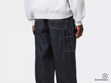 Carhartt wip og double knee pant blue rinsed i0357970102 fotoshoot 2