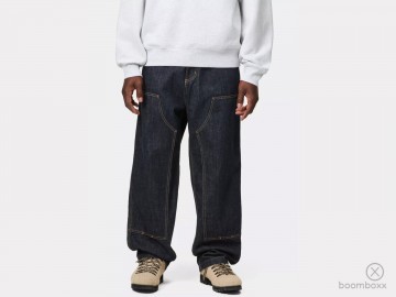 Carhartt wip og double knee pant blue rinsed i0357970102 fotoshoot