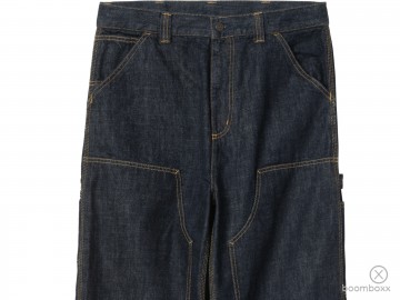 Carhartt wip og double knee pant blue rinsed i0357970102 zoom voorkant