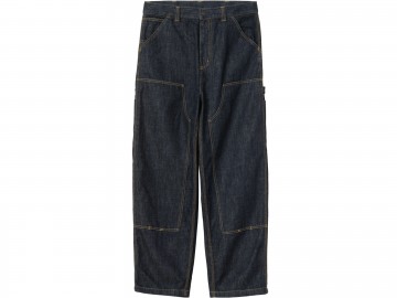 Carhartt wip og double knee pant blue rinsed i0357970102