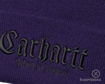 Carhartt wip onyx beanie tyrian black i0328591ztxx06 zoom