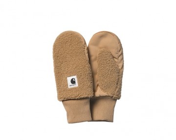 Carhartt wip orla mitten gloves peanut i0338502hlxx04