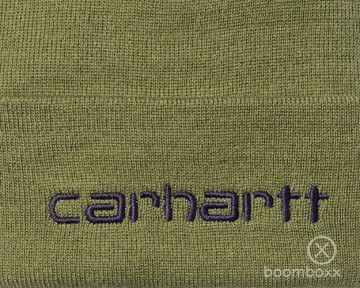 Carhartt wip script beanie dusty capulet aura i0342342i9xx06 zoom
