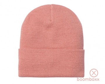 Carhartt wip script beanie dusty rose sycamore i0342342dgxx06 backside