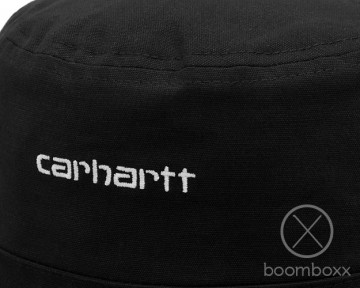 Carhartt wip script bucket hat black white i0299370d2xx04 zoom 0