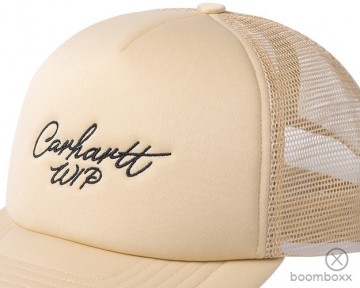 Carhartt wip signature trucker cap cornsilk i0340242bkxx06 zoom