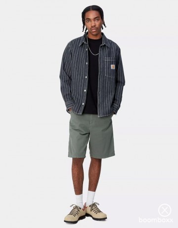 Carhartt wip single knee short newcomb i0315041yfgd00 fotoshoot