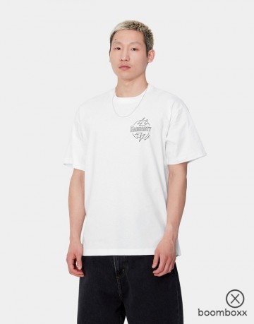 Carhartt wip ss ablaze t shirt white i03363900axx03 fotoshoot 2