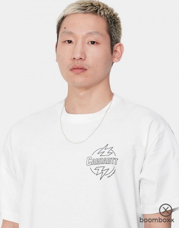 Carhartt wip ss ablaze t shirt white i03363900axx03 fotoshoot