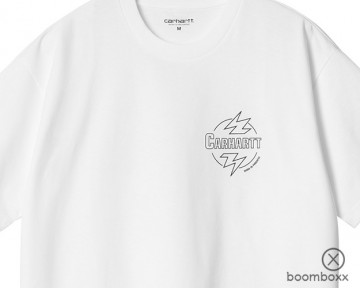 Carhartt wip ss ablaze t shirt white i03363900axx03 zoom front