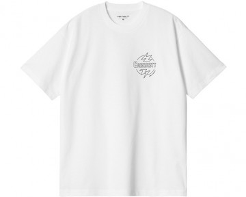 Carhartt wip ss ablaze t shirt white i03363900axx03