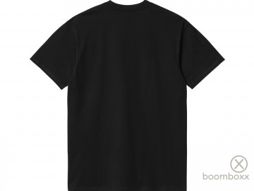 Carhartt wip ss american script t shirt black i02995689xx03 achterkant