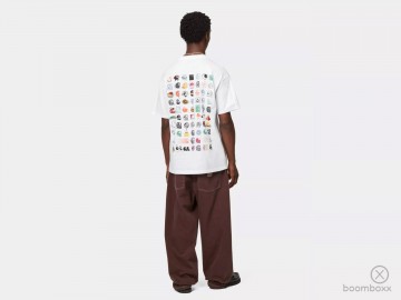 Carhartt wip ss c logo archive t shirt wit i03543902xx03 fotoshoot 3